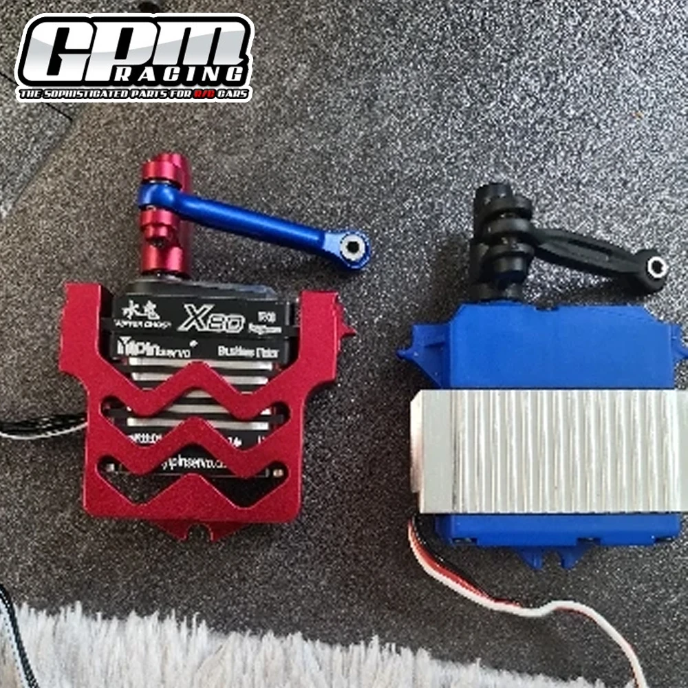

GPM Metal 7075 Alloy Servo Mount Support 25T Servo Arm 7747 for Traxxas 1/5 X-MAXX X-Monster 6S 8S Monster Truck RC Car