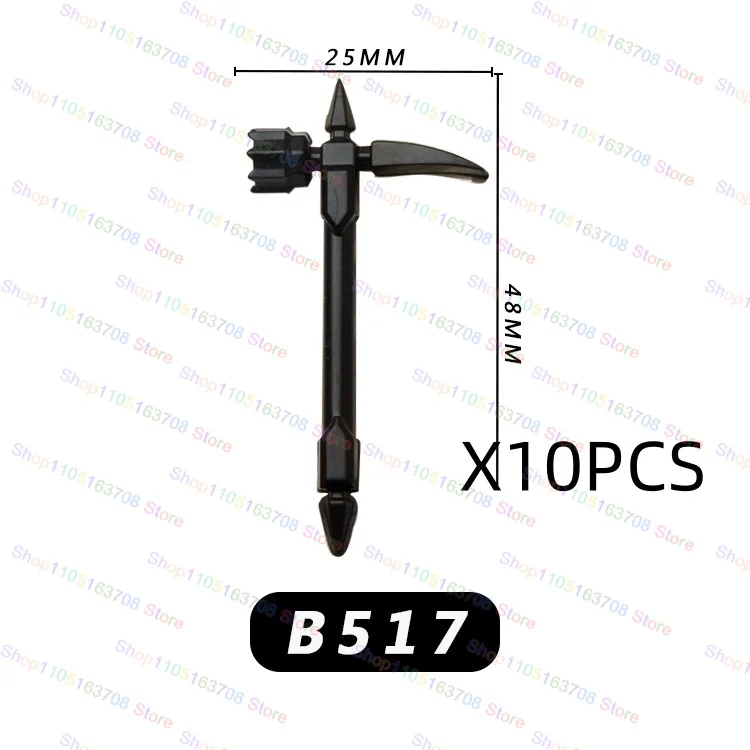 PJT051 Średniowieczne Akcesoria Miecze Łuki Strzały Włócznie Tarcze Mini Figurki Akcji Klocki Model do Składania Zabawki