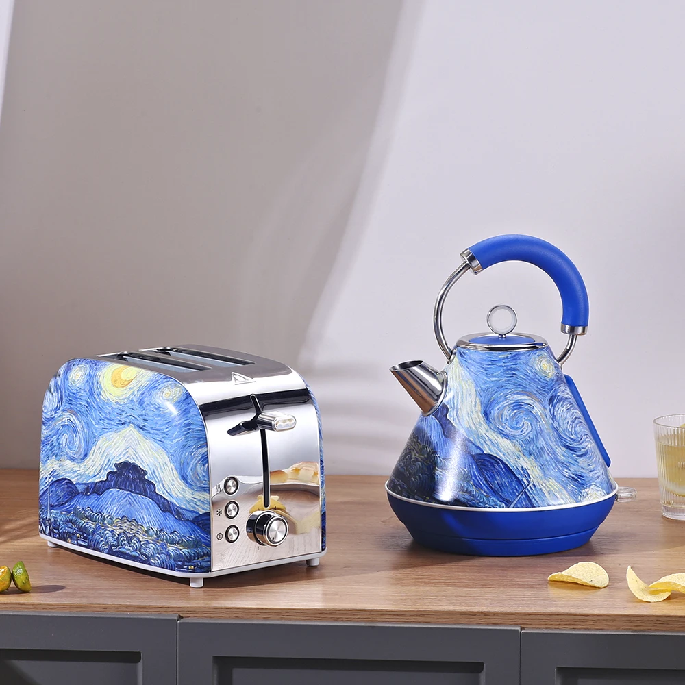 2026 Hot Sale Toaster And Water Kettle Kitchen Appliance Sets Coffee Maker Machine Stainless Steel Electric Kettle And Toaster view 6