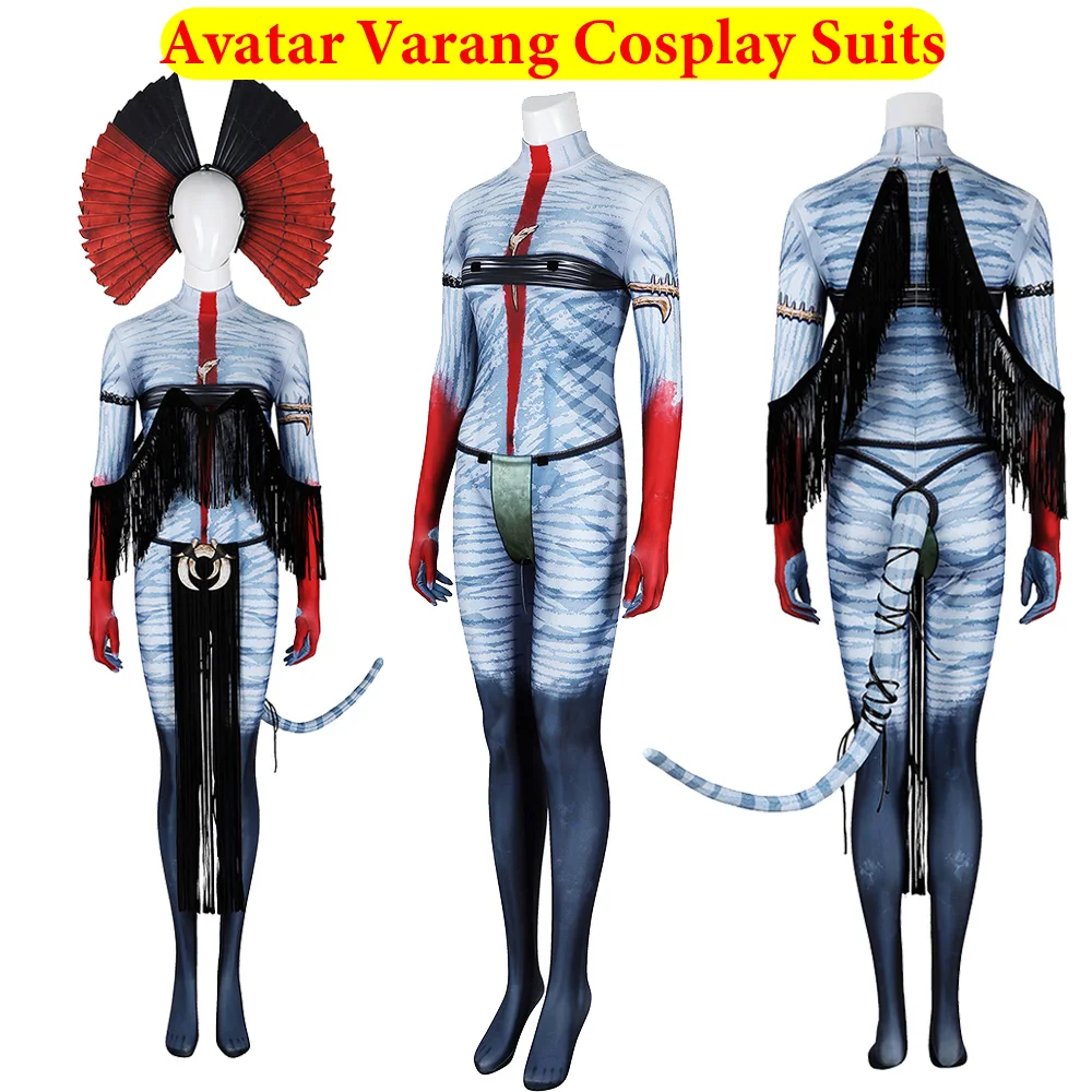 varang-cosplay-costume-headband-tails-movie-avatar-roleplay-jumpsuit-women-girls-bodysuit-halloween-carnival-dress-up-party-suit