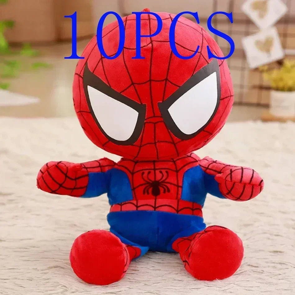 10 STKS Marvel Spiderman Knuffel Zacht Gevulde Cartoon Gevulde Poppen Grote Plushs Doek Poppen Kussen Kinderen Kerstcadeau 25-30 CM