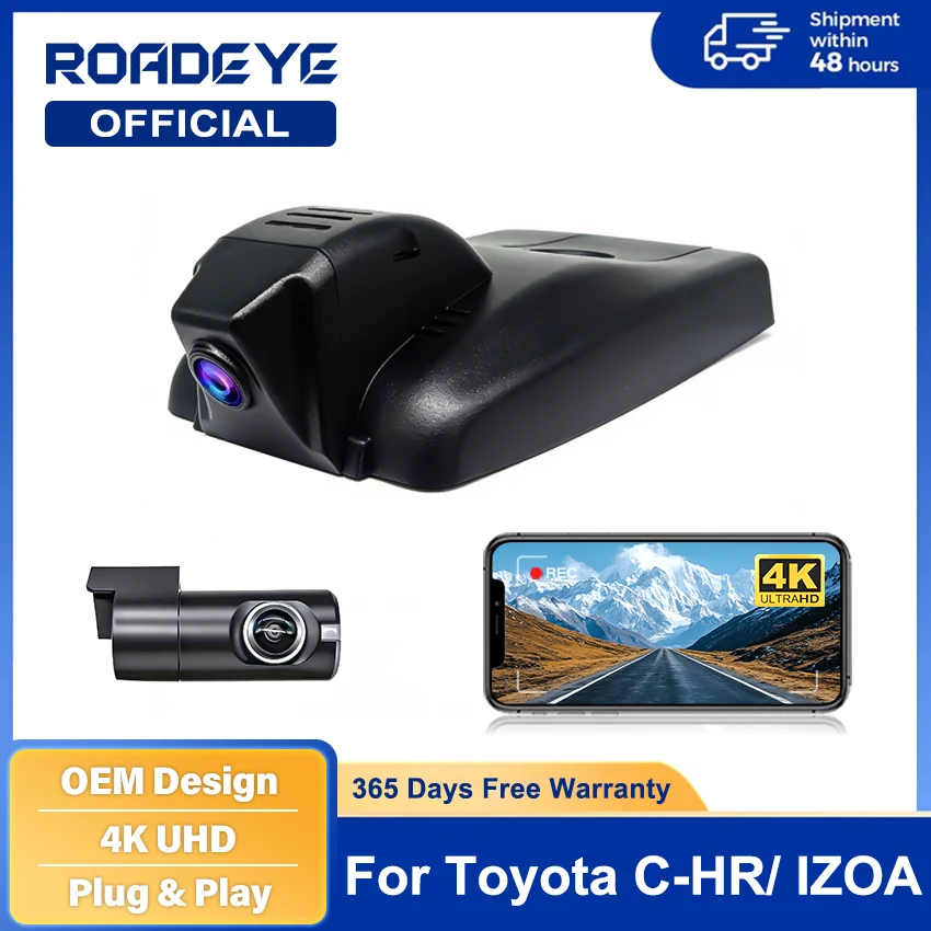 

Car Dvr Plug And Play Wifi Video Recorder Dash Cam Car Dvr Camera For Toyota CHR C-HR 2017 2018 2019 2020 2021 2022 2023 DashCam