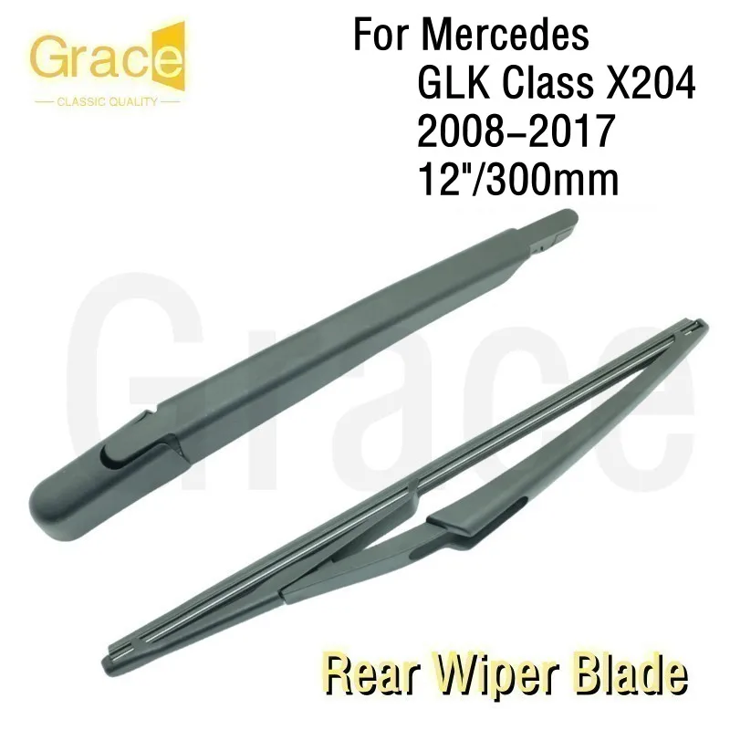 For Mercedes‑Benz GLK-Class X204 Rear Wiper Blade 12"/300mm Car Windshield Windscreen Rubber 2008 2009 2010 2011 2012 2013-2017