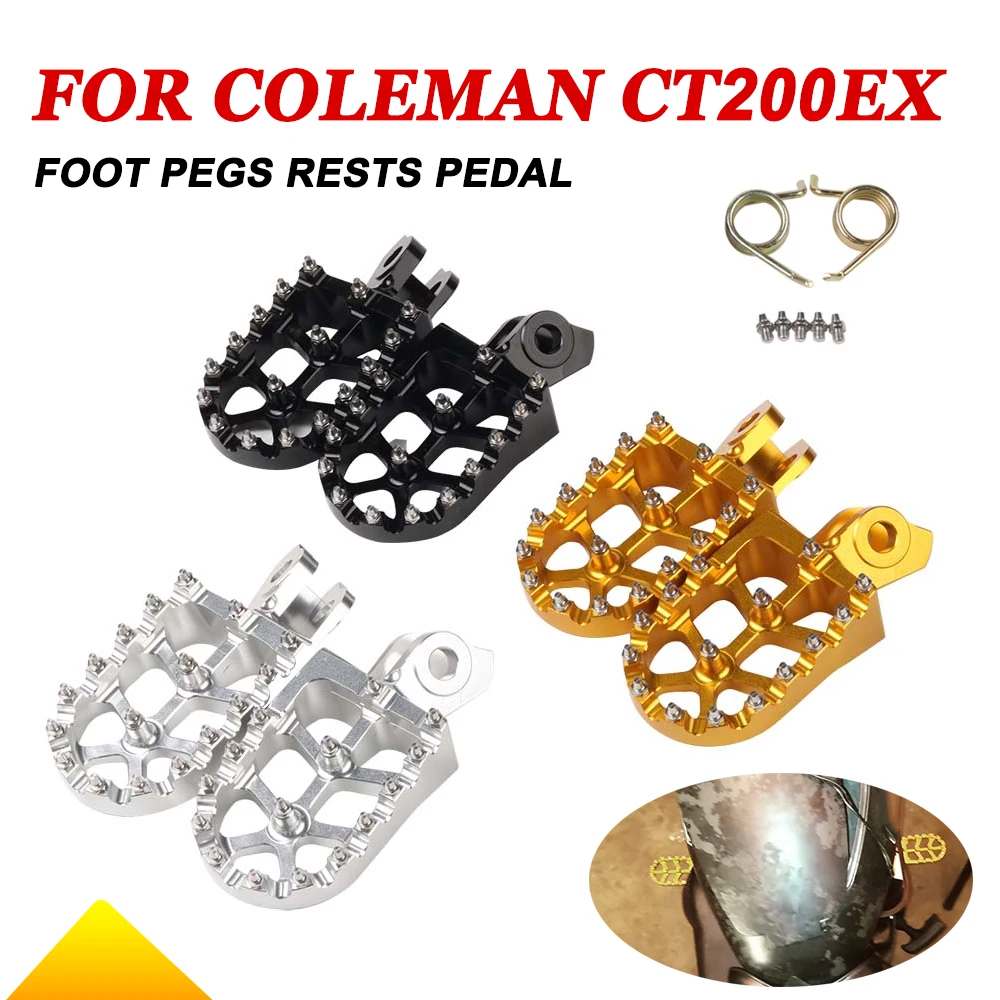 Motocross Footrest Foot Pegs Rests Footpegs Pedal For Coleman CT200EX CT200 CT 200 EX 200U 200EX Mini Bike Accessories