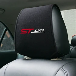 Car Headrest Cover Seat Head Pillow Neck Stying For Ford ST Fiesta Focus Edition Car Puma X KUGA Mondeo Ecosport Car Accessories