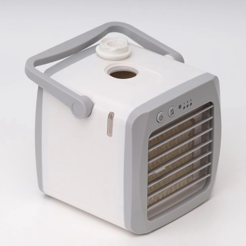 Air Conditioner Mini Fan Cooler Portable Air Cooler USB Air Conditioning 3 Gear Speed Air Cooling Fan Humidifier