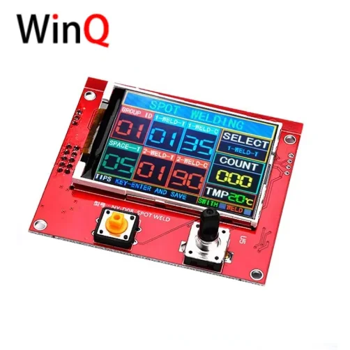 RoRuSNY-D08 Spot Welding Machine Controller Pneumatic Color Screen LCD Display Multi-point Linkage Personalized Settings 100A