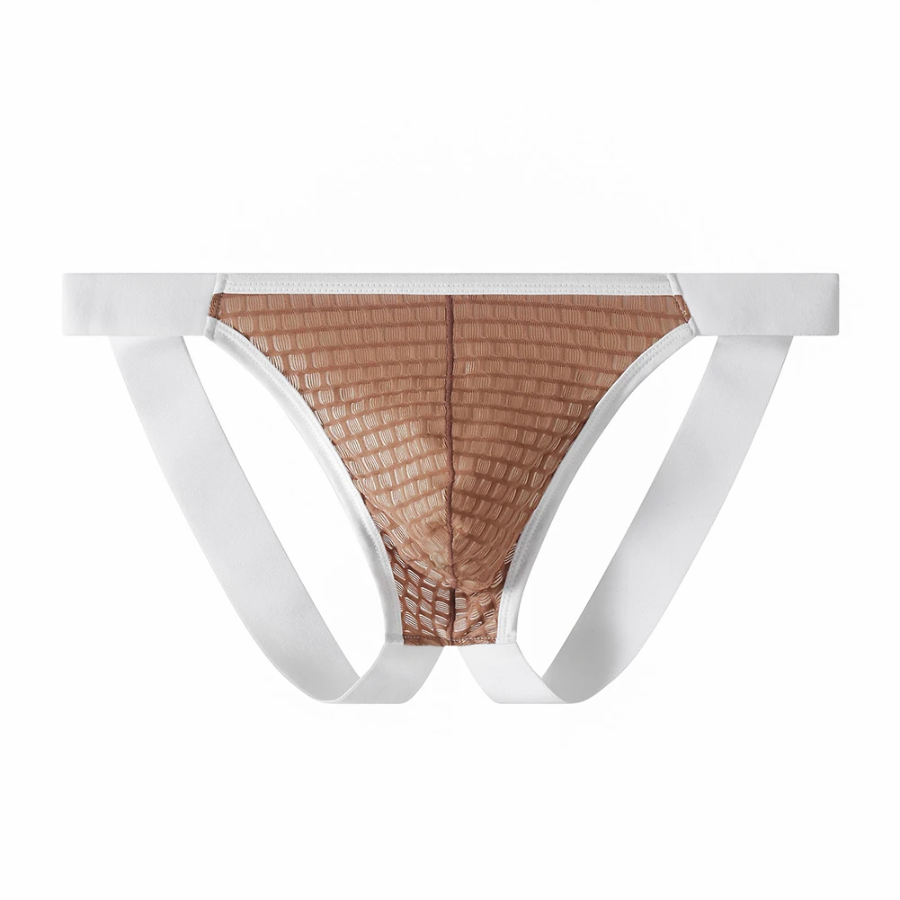 

See Through Mesh Underwear Men Sexy Open Butt Underpants Bulge Pouch Panties Gay G-strings Thong Soft Knickers Jockstrap Briefs