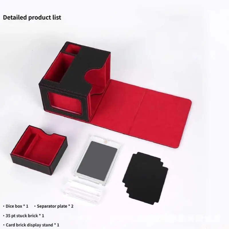 U2JB Sophisticated Leather Alternative Storage Solution With Reinforced Stitching For Valuable Collections