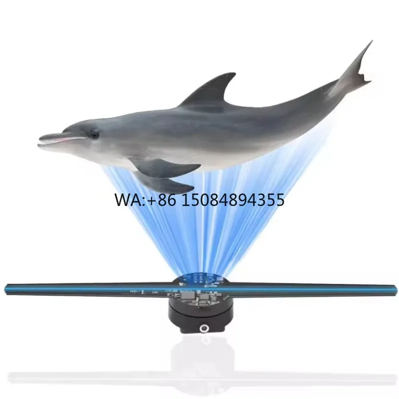 

42cm HD Holographic Display 2 Blades Spining 3D Projector LED Advertising Hologram Fan Wifi and APP Cloud Control