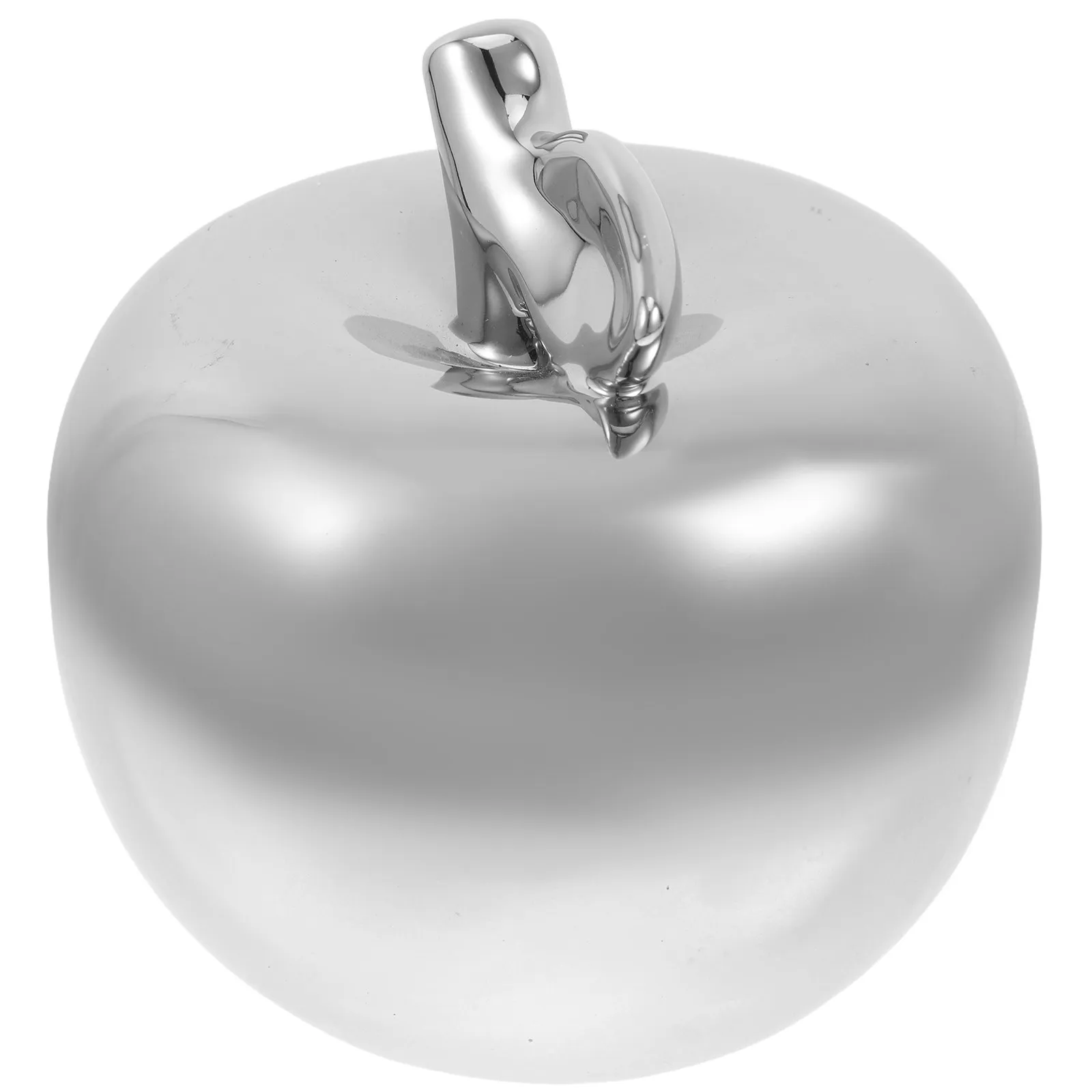 Realistic Apple-Shaped Ceramic Table Ornament – Lightweight Portable Home Decor for Desktop, Shelf or Office
