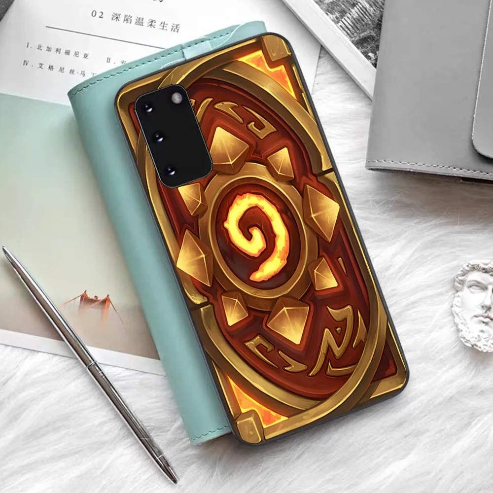 H-Hearthstone Card Backs Phone Case For Samsung S 9 10 20 21 22 23 30 23 24 Plus Lite Ultra FE S10lite Fundas