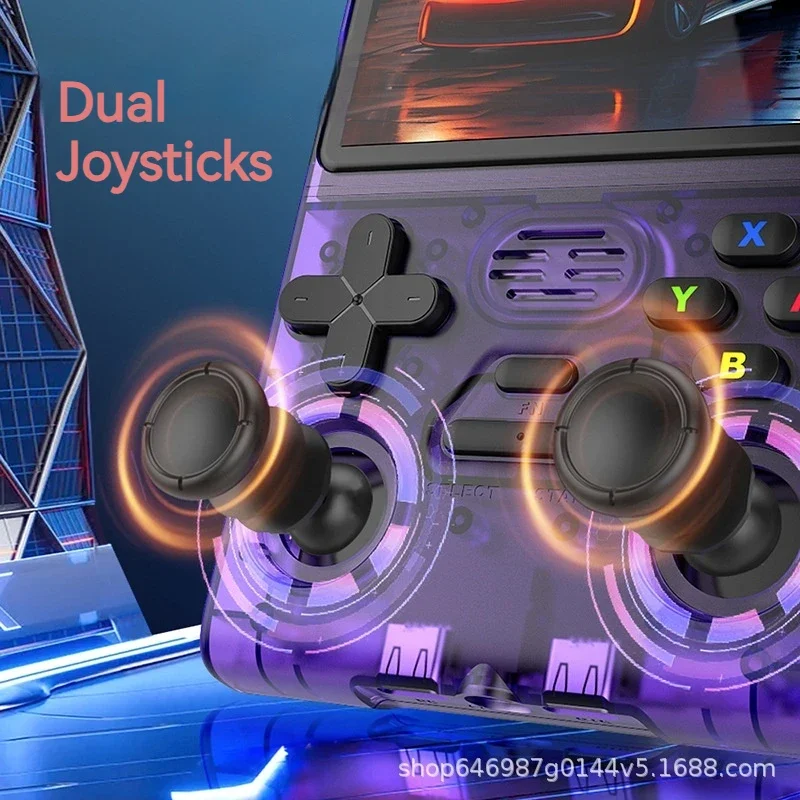 M37 وحدة تحكم ألعاب ريترو محمولة ريترو وحدة تحكم ألعاب محمولة نظام لينكس 3.5 بوصة IPS HD بنيت 64 جيجابايت 20000 لعبة كلاسيكية