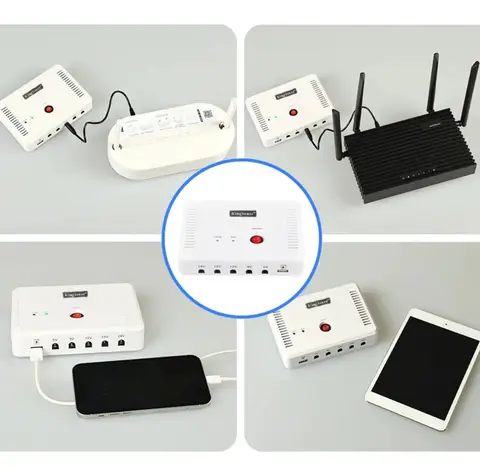 Mini bärbar UPS med 5V/9V/12V/15V/24V DC-gränssnitt och USB-port, max 24W, 2A strömutgång och 13200mAh litiumbatteri 10 best sales USB-UPS - №8