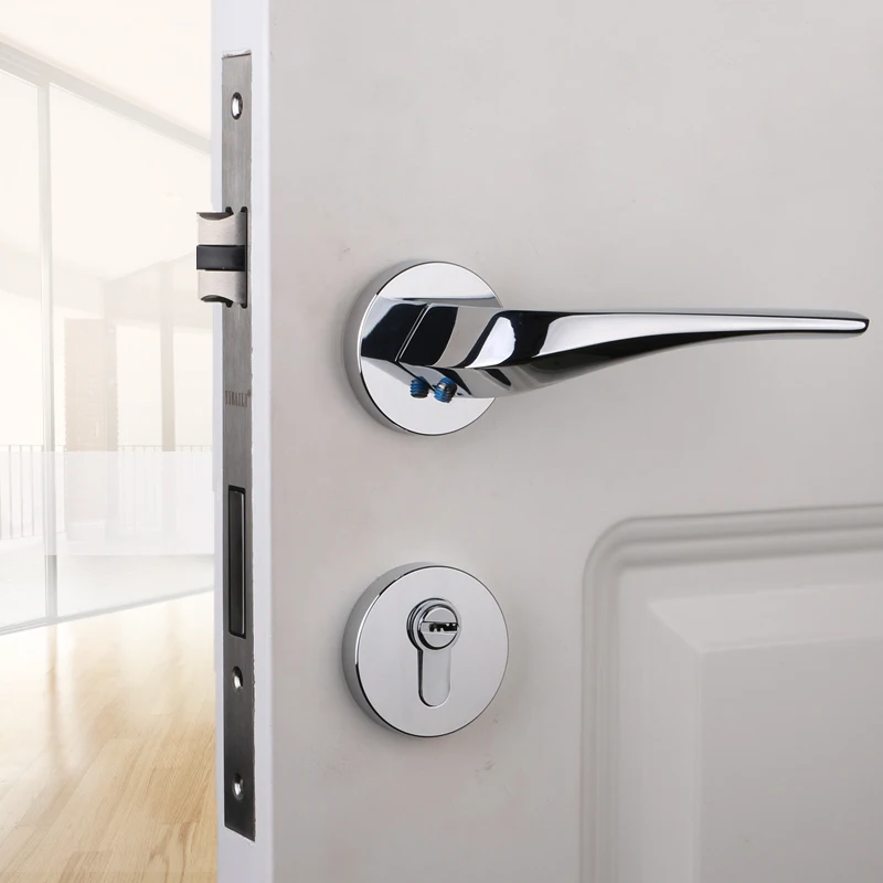 

Потрясающий дизайн, европейский бесшумный врезной дверной замок, набор интерьера гостиной, спальни, ванной комнаты, бесшумные разделенные дверные замки