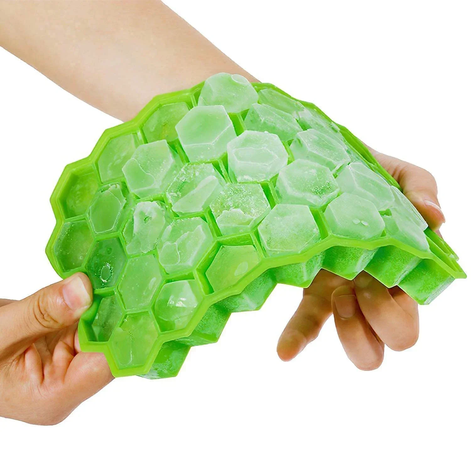 Premium 37-Cavity Honeycomb Ice Cube Tray Silicone Mold for Holiday Drinks And Frozen Treats Perfect for Halloween And Christmas