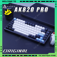 NEW AJAZZ AK820 Pro E-sport Mechanical Keyboards 2.4G Wireless 3Mode Screen Multifunctional Knob Custom Keyboard Game Accessorie