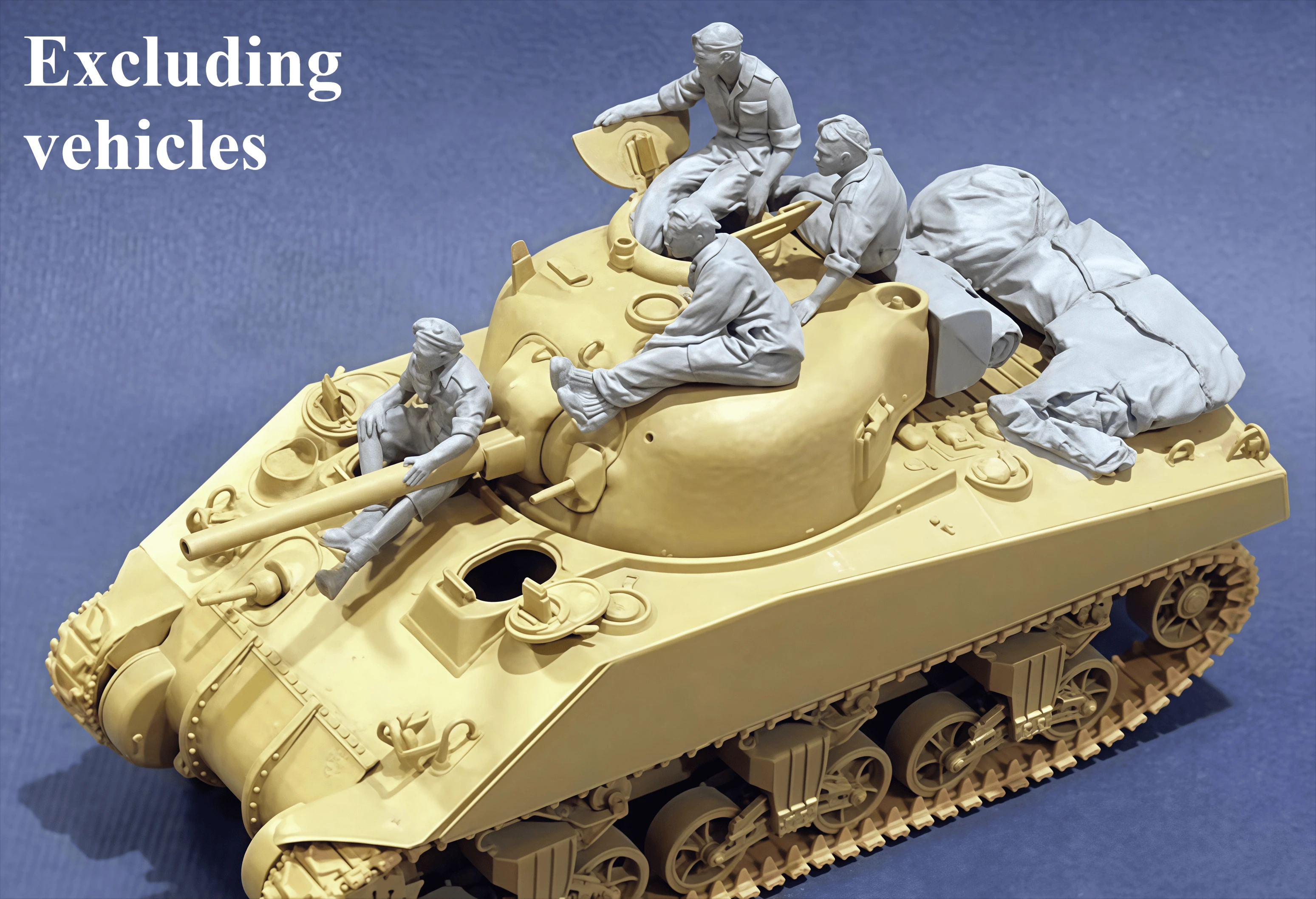 1: 35 مجموعة أدوات تجميع نموذج الراتنج المصبوب GK، 4 جنود الدبابات، احتياجات غير مطلية لتجميعها #1