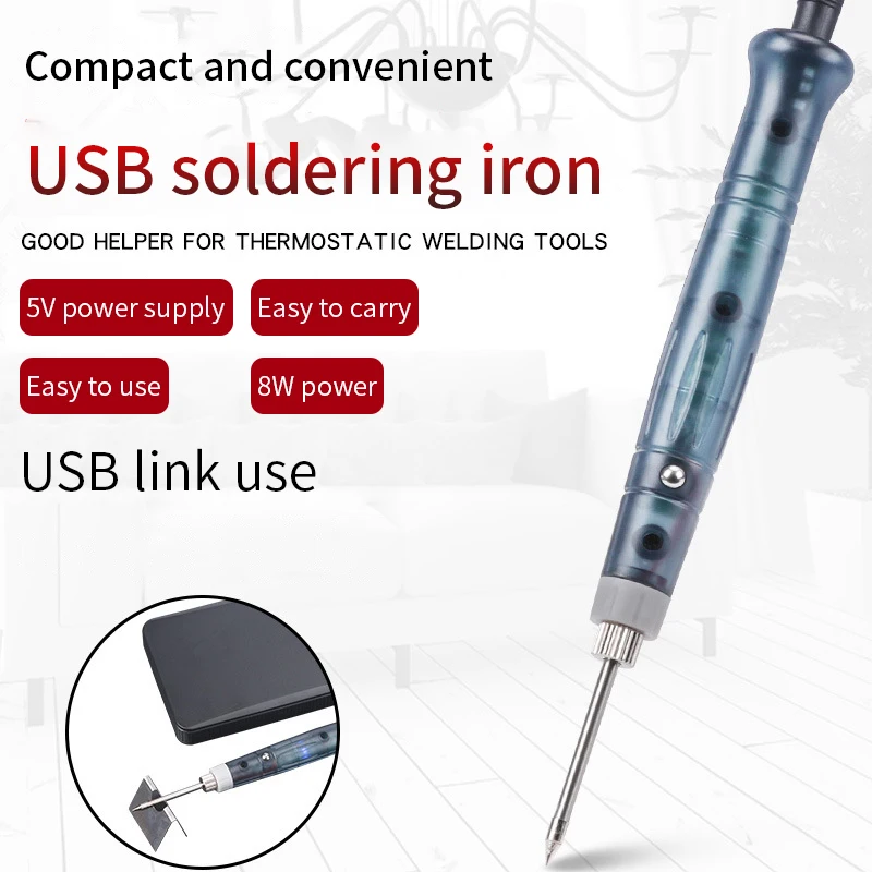 

5V USB Soldering Iron Professional Electric Heating Tools Rework With Indicator Light Handle Welding Gun BGA Repair