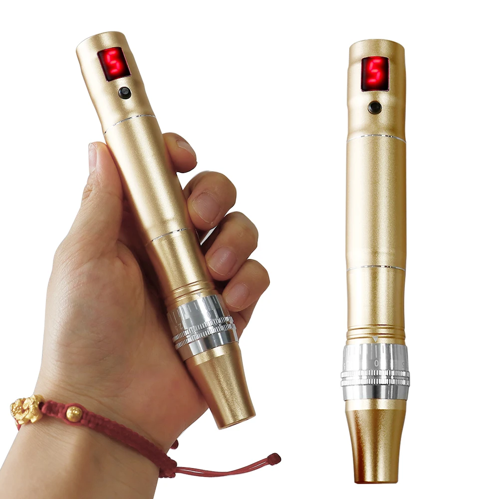Professioneller kabelloser elektrischer Derma Pen, 5-stufig einstellbares Schönheitsgerät, ausgestattet mit 2 Ersatz-Mikronadel-Kartuschen. – Detail 22