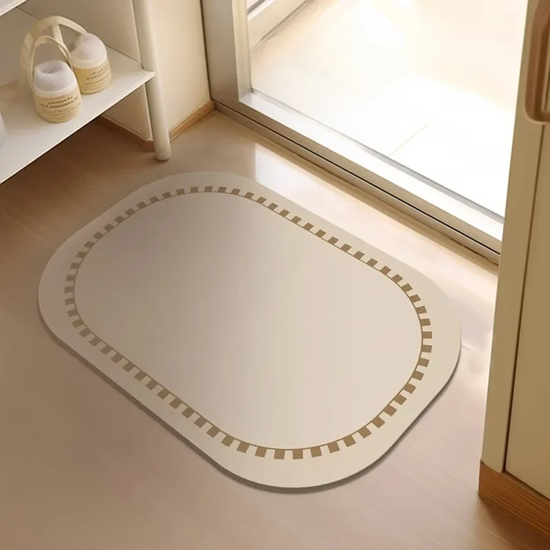 

Bath Mat Diatom Mud Absorbent Floor Mats Soft Anti-slip Entrance Doormat Bathroom Carpet Toilet Area Rugs Home Room Decor 욕실 카펫