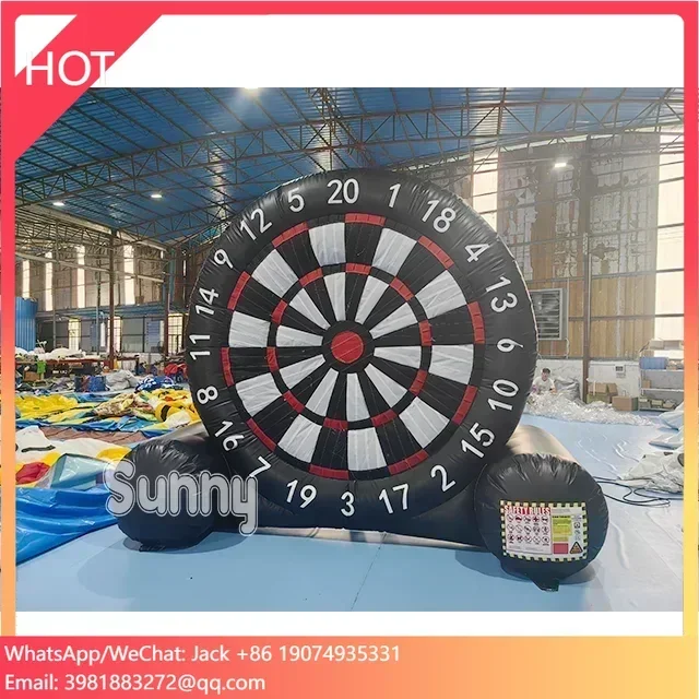 

Outdoor 10ft Inflatable Darts Game Football Dart Board Football Shooting Goal