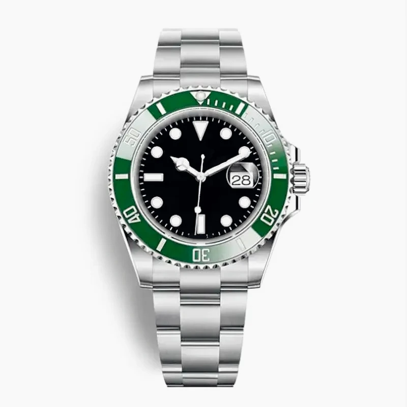 Relojes Mecánicos Automáticos para Hombre de Acero Inoxidable 904L, Caja Pulida, Última Moda, Esfera con Degradado Negro Azul, Antiarañazos