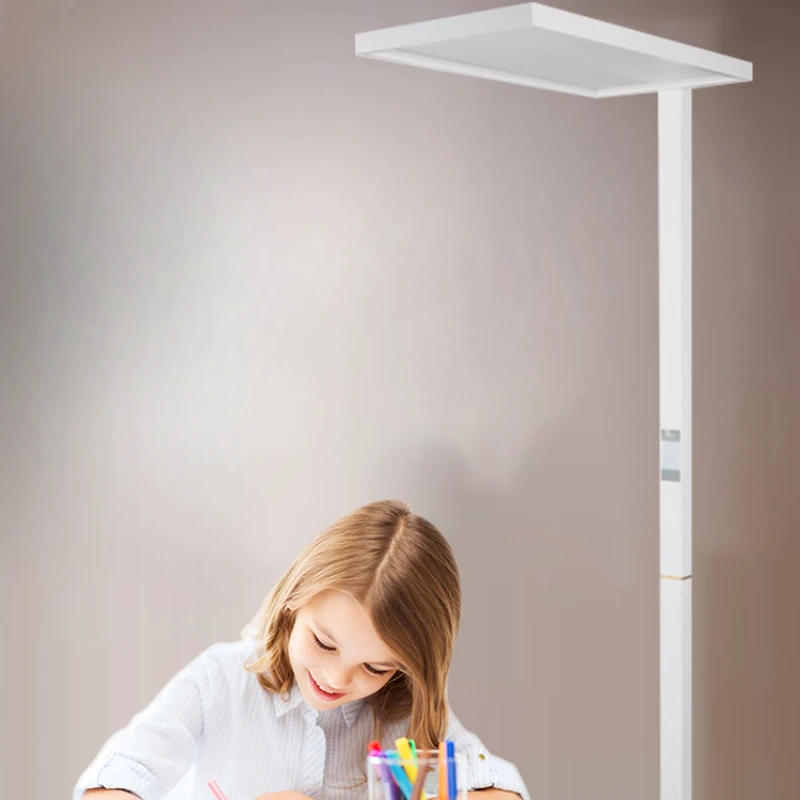 Students studying the spectrum of light benefit read the floor-standing movable eye-protection desk lamp.