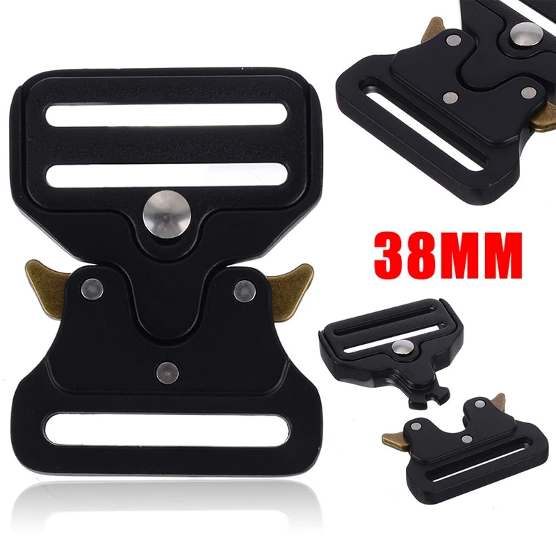 2 Sizes Metal Strap Buckles For Webbing DIY Bag Luggage Clothes Accessories Clip Buckles