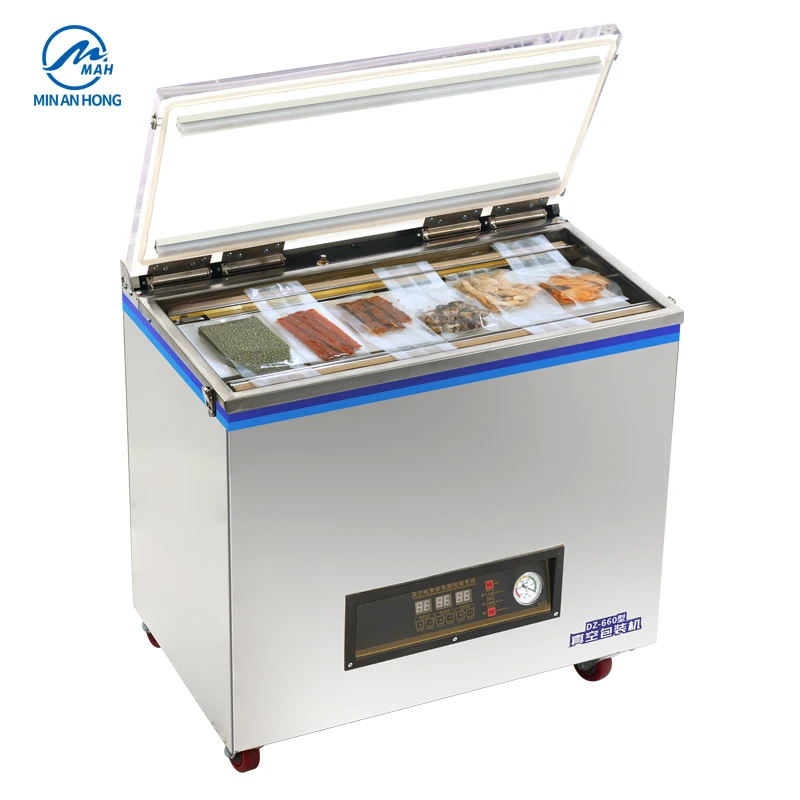 Full Automatic Large Commercial Dry and Wet Evacuation Vaccum Sealing and Packaging Machine