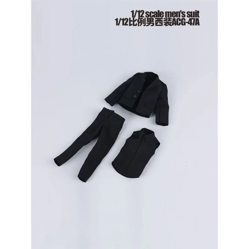 ACG-47 1/12 مقياس الاتجاه الملابس النمط الغربي الذكور دعوى قميص فستان أطفال مع سروال داخلي نموذج صالح 6 ''الجندي عمل الشكل الجسم الدمى
