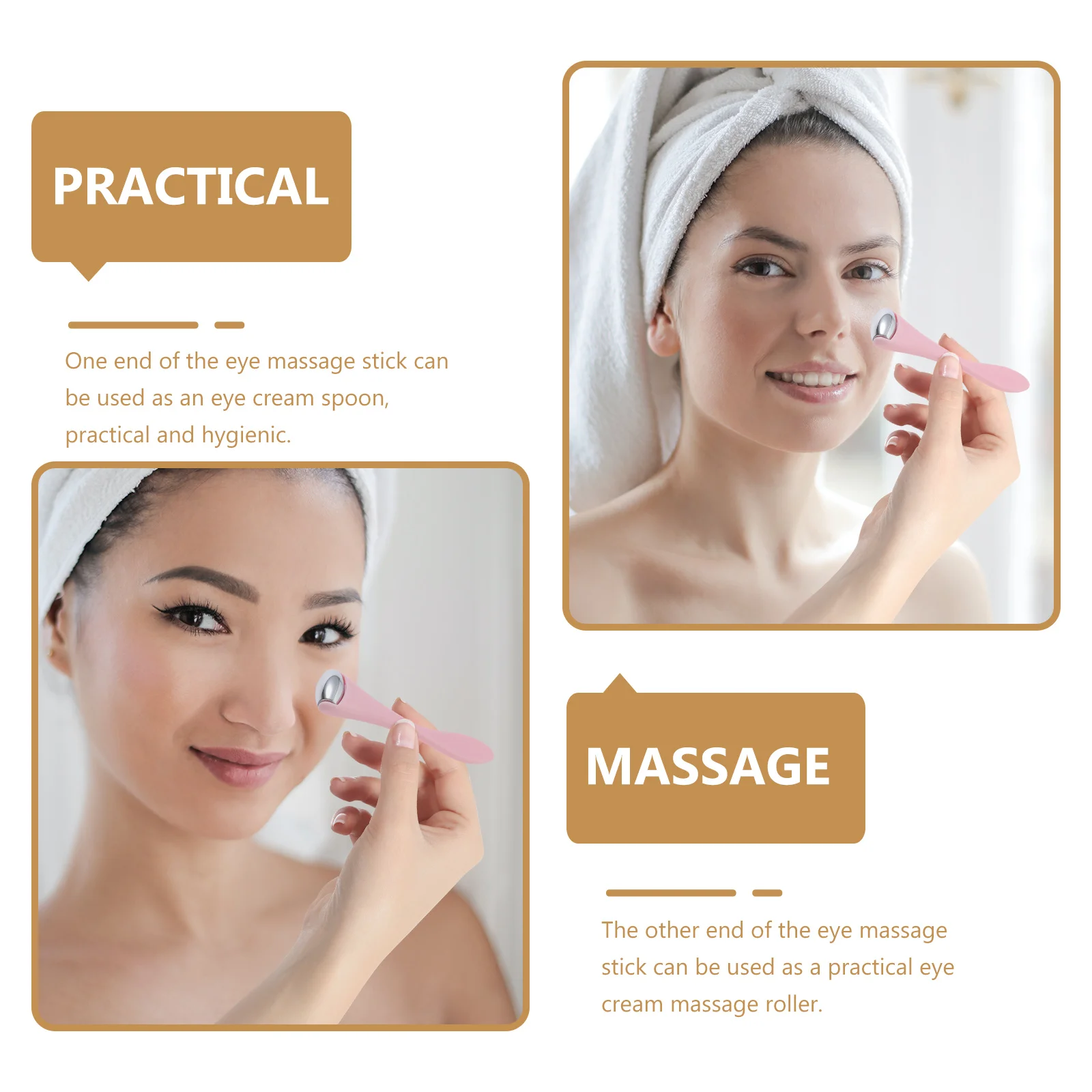 

Facial Massage Face Massager Tool Eye Cream Applicator Spoon Massage Roller Women Skincare