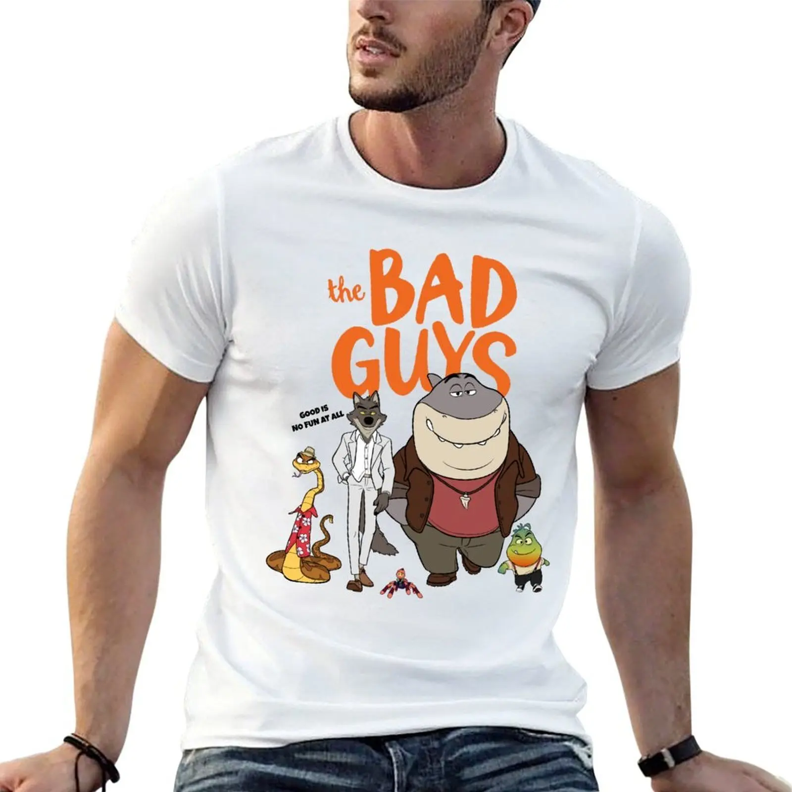 

The Bad Guys 2022 Film Movie v2 T-Shirt t shirt personalised men t shirt cotton 100% T-Shirt