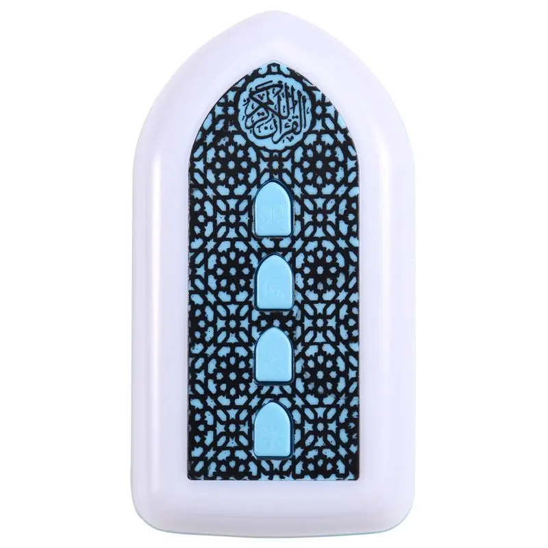 B27B Compact Quran Speaker With UK Plug, Smart Translation Feature, Portable Blue Unit With Button Control