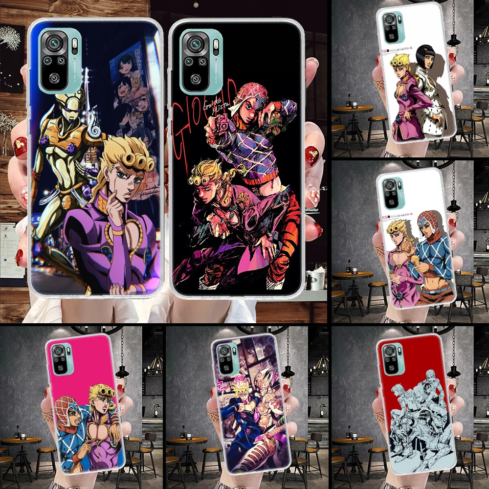 JoJo Bizarre Adventure Golden Wind Soft Phone Case For Xiaomi Redmi 9A 9C 9T 10A 10C 12 12C 10 9 10X 8A 8 7A 7 6A 6 Pro K40 K20