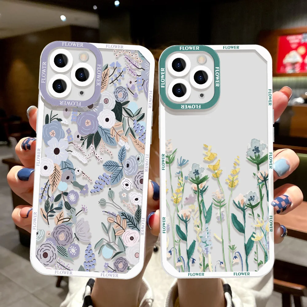 Flower For Redmi Note 10 Pro Case For Xiaomi Redmi Note 9 8 11 12 13 Pro 5G 11S Case Poco X3 X4 X5 X6 Pro Mi 11T 12T Pro 11 Lite