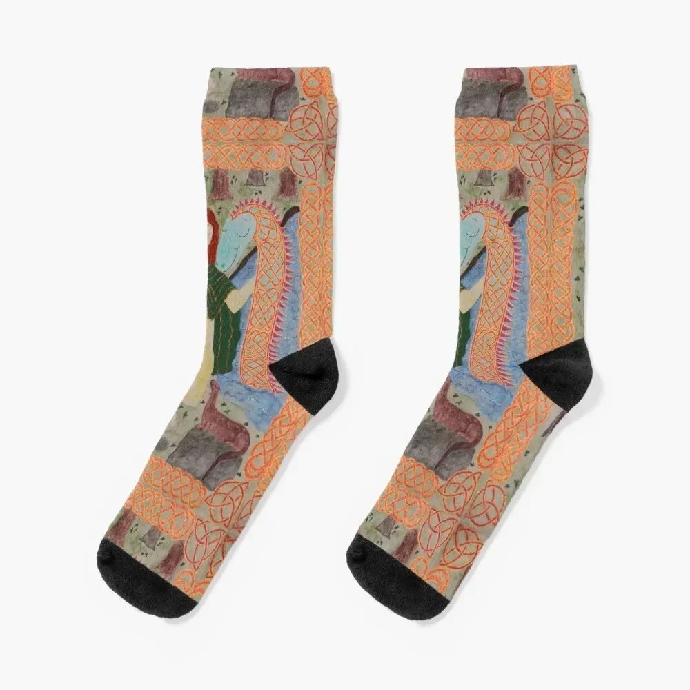 

Saint Kevin of Glendalough Socks hip hop winter gifts Novelties Lots Socks Women Men's