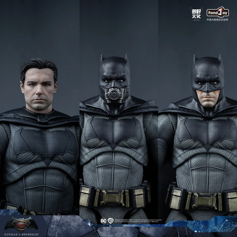 

1/9 Batman Movie Figures 7 Inch Original Fondjoy Dc Bvs Light Armor Big Ben Batman Action Figurine Dc Multiverse Model