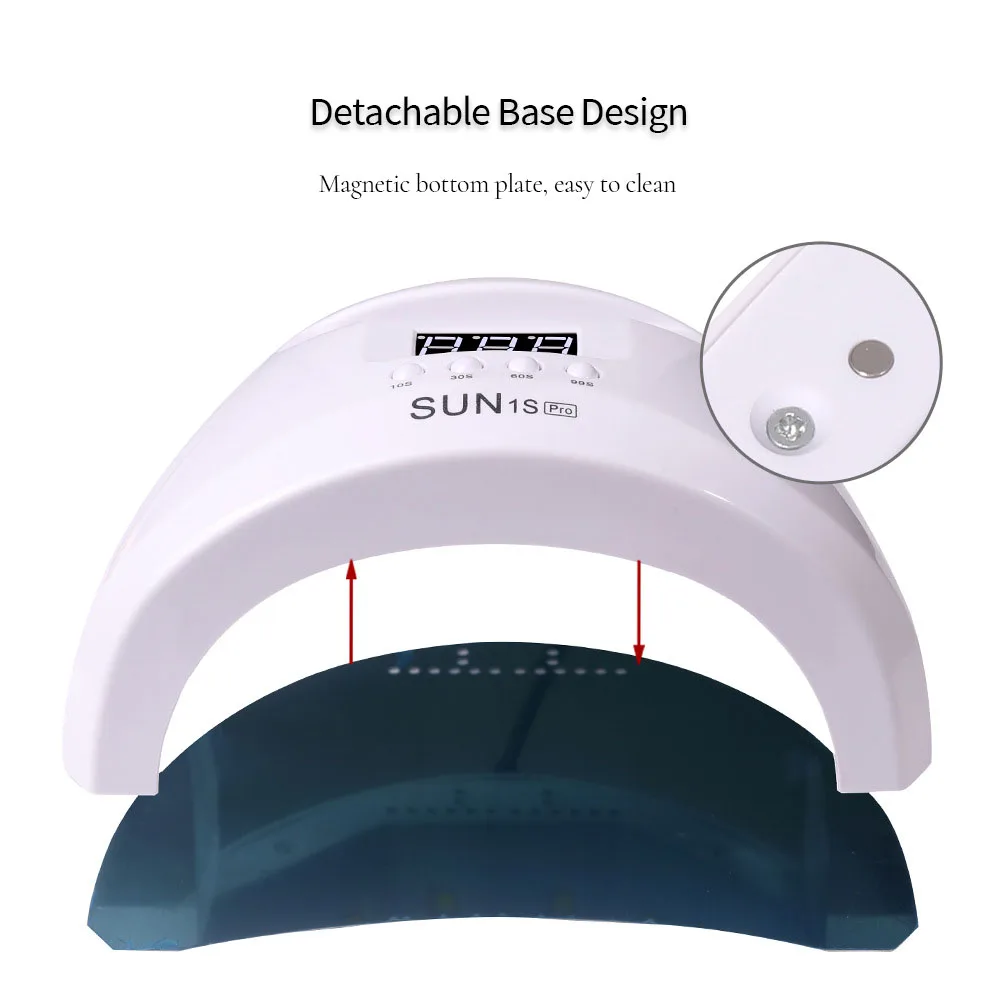 LINMANDA 전문 UV LED 네일 램프, 빠른 건조 젤 네일 광택제, 4 타이머 스마트 네일 드라이어, 매니큐어 장비 도구