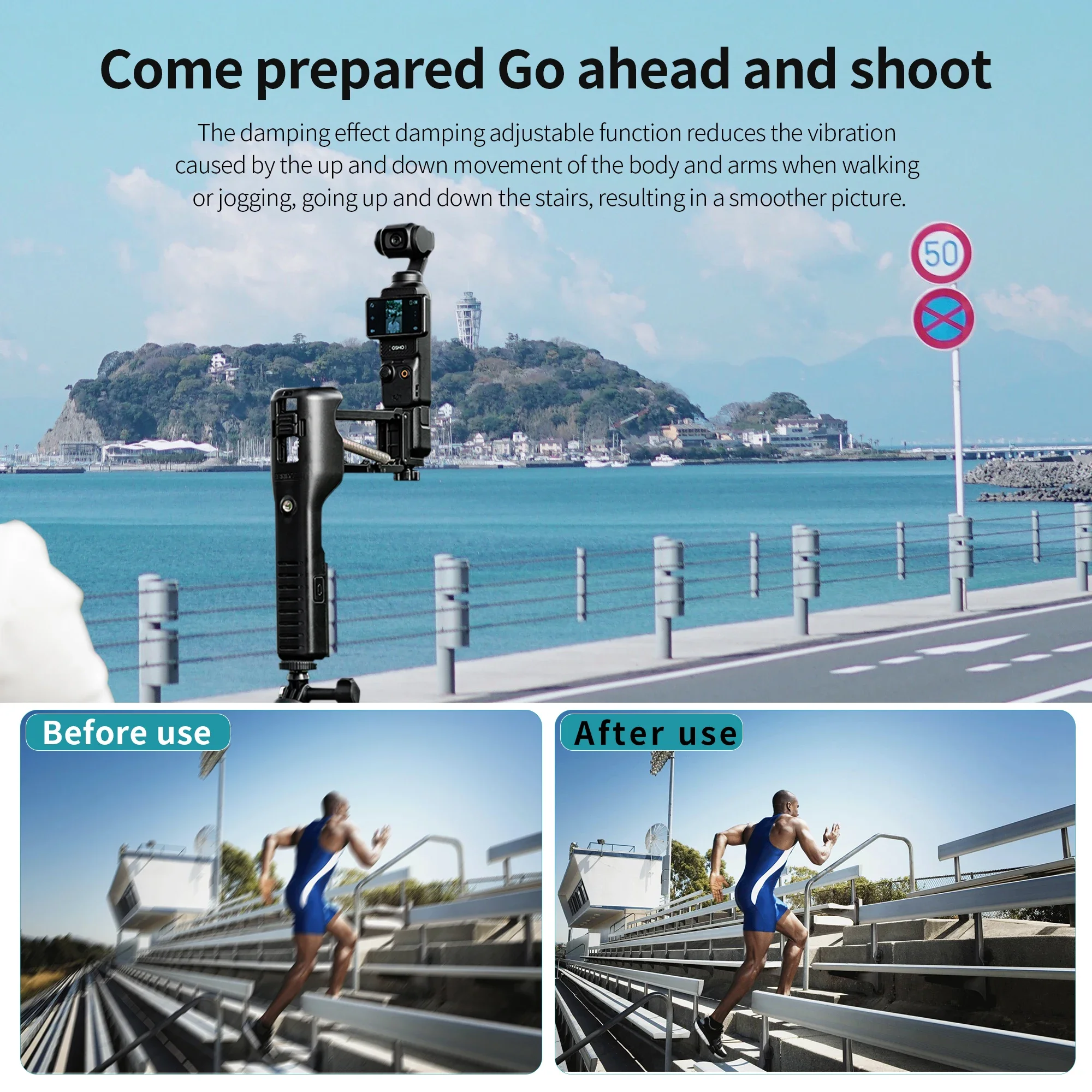 Per DJI Osmo Pocket 3 Accessori per fotocamera Stabilizzatore portatile Braccio ammortizzatore Staffa di smorzamento asse Z regolabile
