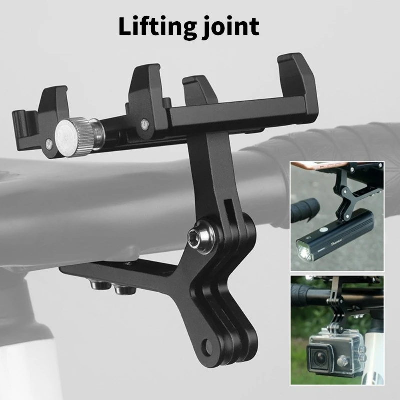 

Light Weight Aluminum Alloy Road Bike Handlebar Integrated Phone Holder Bracket For Enhances Aerodynamic Performances 69HD