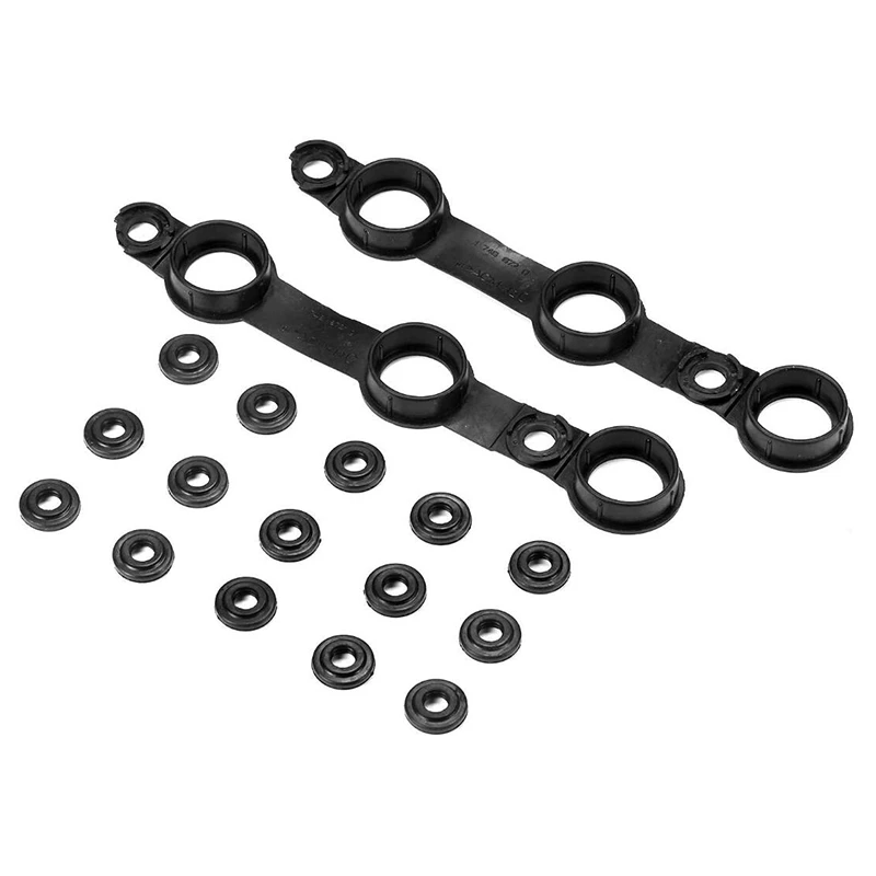 Engine Valve Cover Gasket Kits With Grommet Seals For BMW 325Ci 325I 325Xi X3 X5 Z4 E46 E53 E60 E83 E85 11129070990