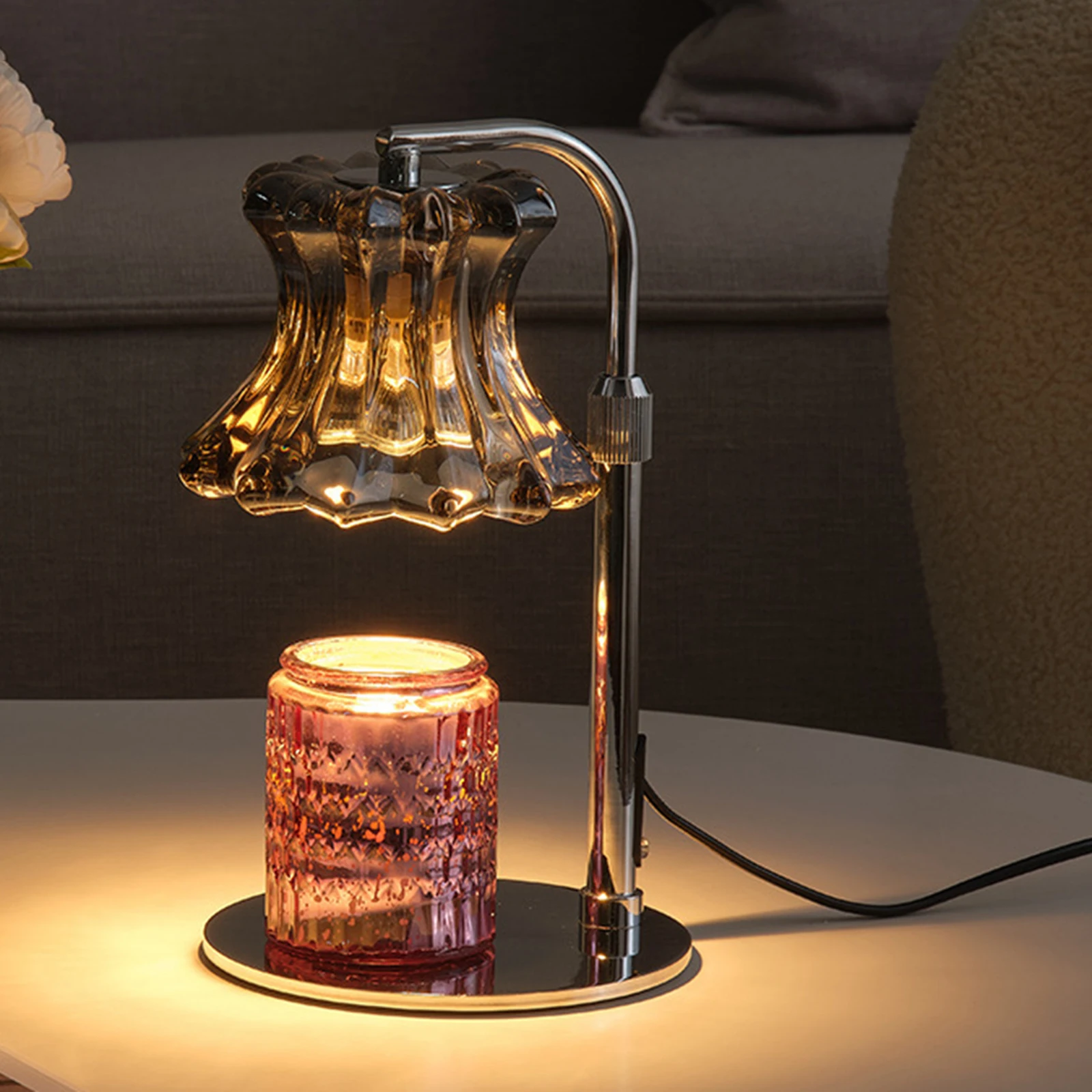 

Candle Warmer Lamp Night Light Fragrance Aromatic Wax Melter Electric Candle Melter Burner Melt Lamp for Home Decoration Cafe