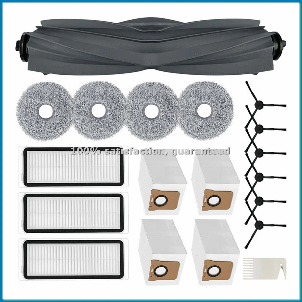

Запасные части для роботов-пылесосов L20 Ultra: основная и боковые щетки, HEPA-фильтр, салфетка для влажной уборки, мешки для сбора пыли - ABRM