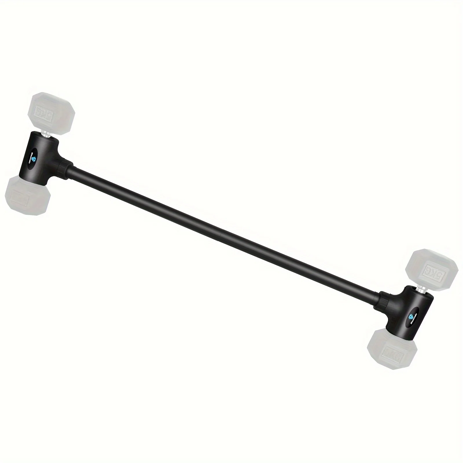 Dumbbell Converter - Converts dumbbells into barbell sets - Dumbbell bar, adjustable and up to 200 lb barbell for home fitness view 3