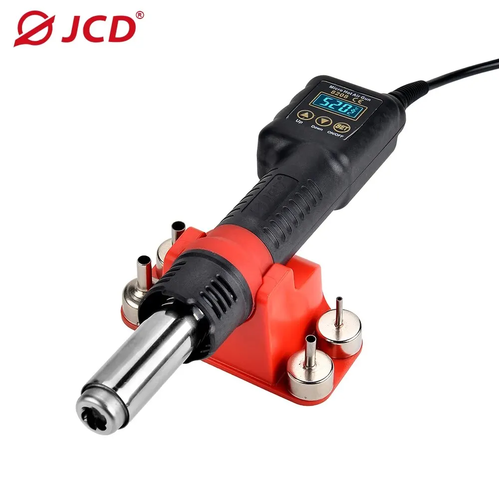 JCD Micro Hot Air Gun 8208 750W Soldering Welding Rework Station LCD Digital Display All-in-one Heat Gun BGA IC Solder Tools