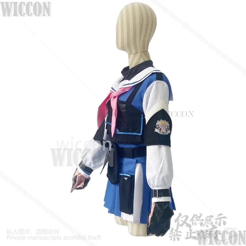 

COSda@Anime Game Blue Archive Cosplay Tsukiyuki Miyako Costume Jk School Uniform Dress Lolita Coat Wig Girl Outfit Carnival Cust