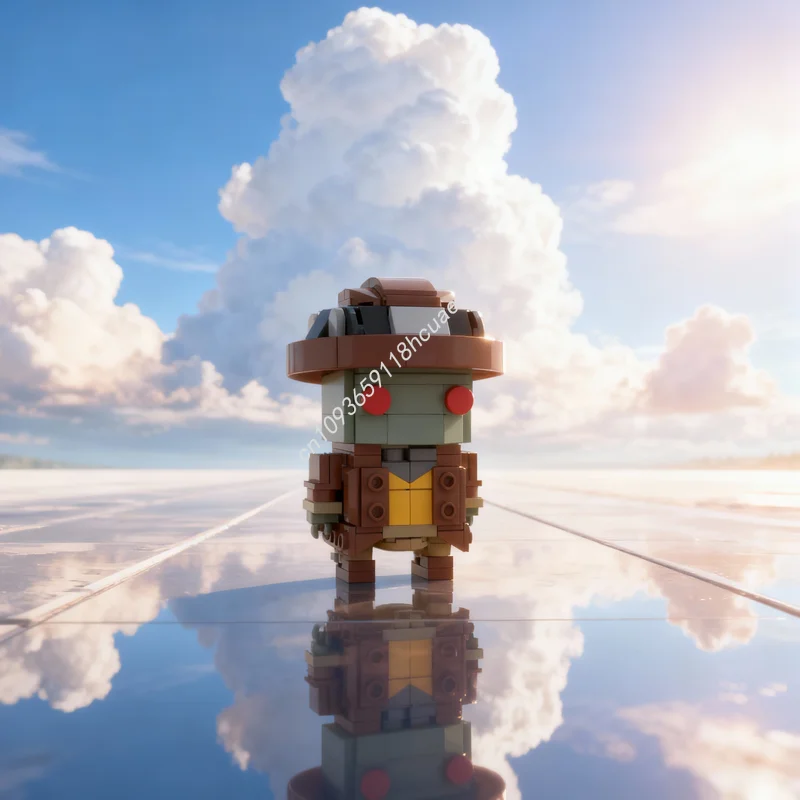 

Набор строительных блоков MOC Lazlo Brickheadz Star Battle, 186 деталей, модель для сборки, развивающая игрушка, идея для подарка на Рождество, креативный подарок