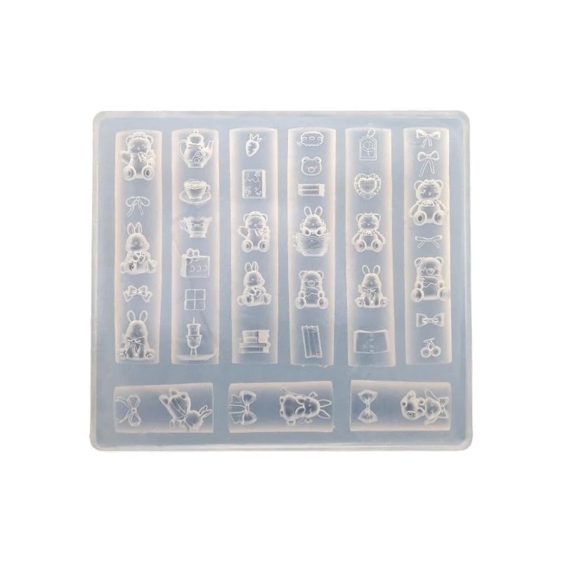 

Гибкая силиконовая форма для дизайна ногтей с изображением бабочек и цветов, домашний аксессуар для творческих проектов