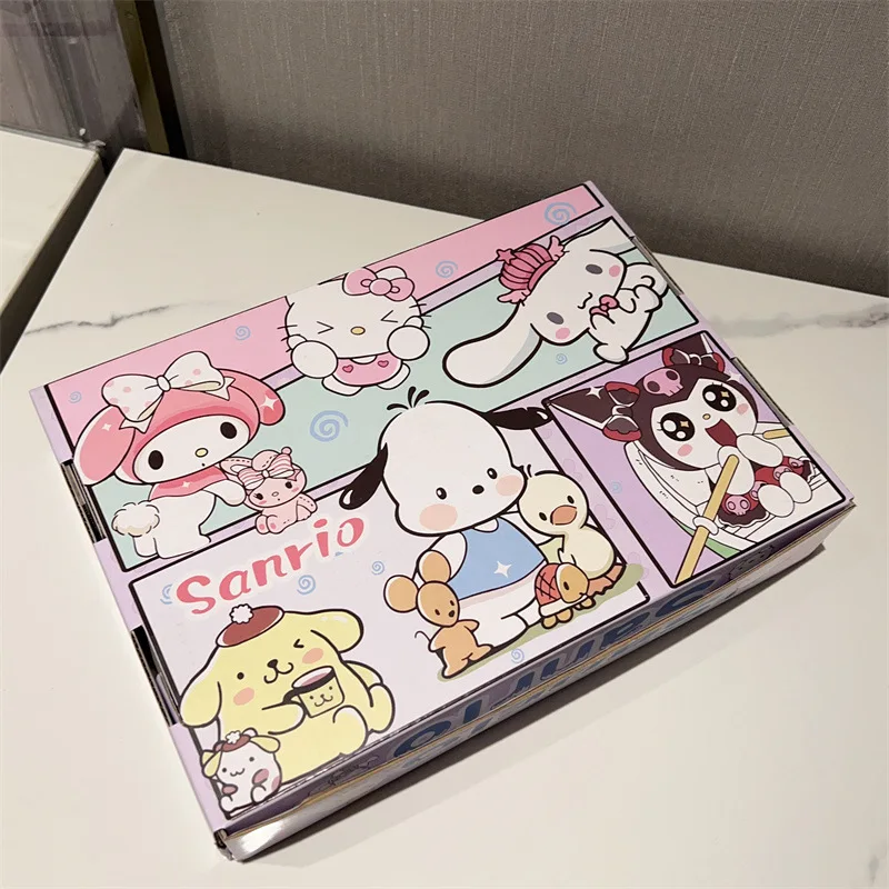 

5Pcs Kawaii Sanrio Storage Box Hello Kittys Accessories Cute Anime Airplane Box Thickened Boxes Student Gift Box Toys for Girls